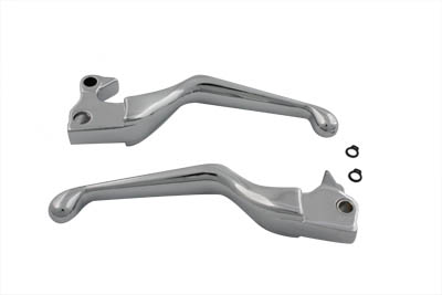 V-Cut Hand Lever Set Chrome - Click Image to Close