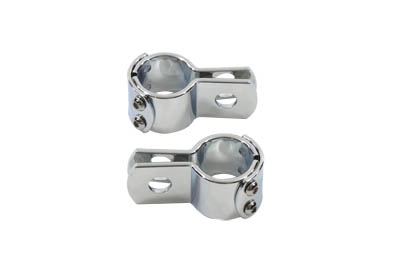 Chrome Footpeg Mount Clamps - Click Image to Close