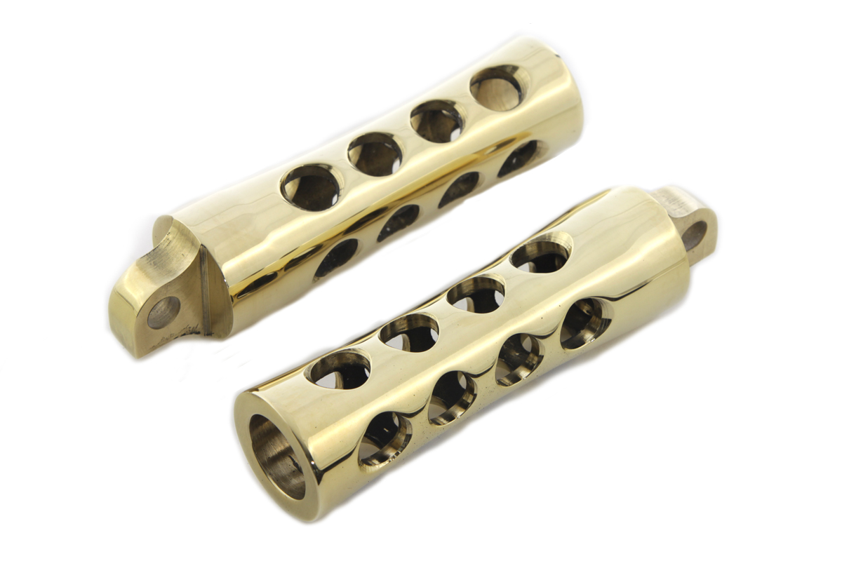 Brass Concave Footpeg Set - Click Image to Close
