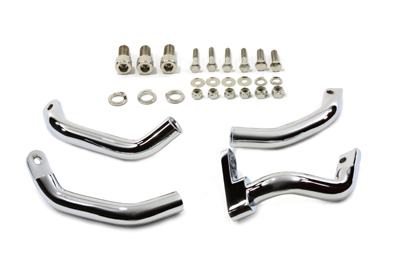Footboard Extension Kit Chrome - Click Image to Close