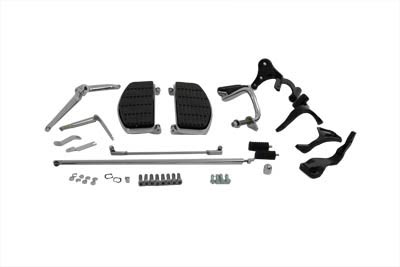 Driver Footboard Kit with Black Brackets