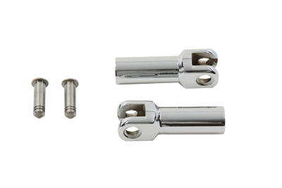 Footpeg Support Extension Kit Chrome - Click Image to Close