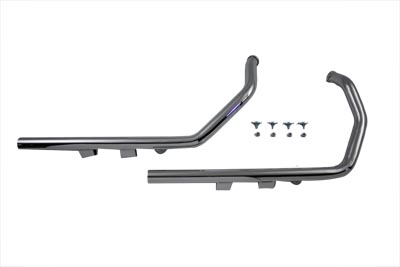 Exhaust Drag Pipe Set Straight Cut Ends - Click Image to Close