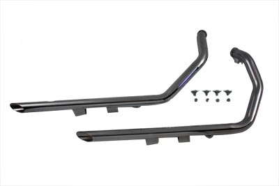 Exhaust Drag Pipe Set Slash Cut Ends - Click Image to Close