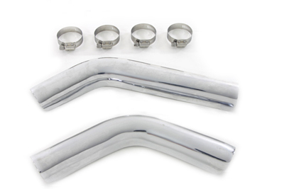 Exhaust Drag Pipe Heat Shield Set - Click Image to Close