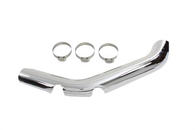 Chrome 24" Front Exhaust Heat Shield - Click Image to Close