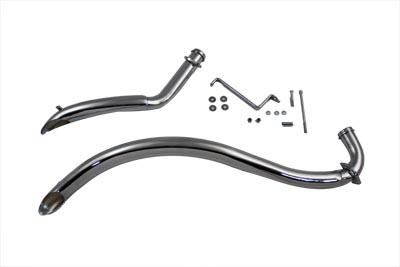 Exhaust Drag Pipe Set Curved