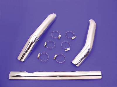 2 Into 1 Exhaust Heat Shield Set - Click Image to Close