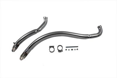 Exhaust Drag Pipe Set Curved - Click Image to Close