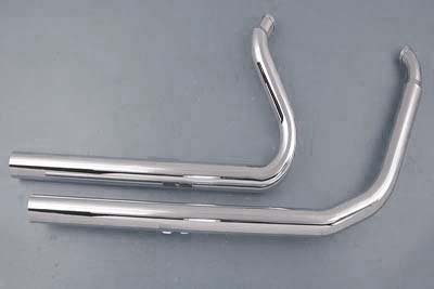 Exhaust Drag Pipe Set Straight Cut