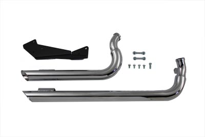 Exhaust Drag Pipe Set Slash Cut