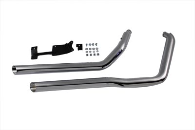 Exhaust Drag Pipes With Baffles Kicker Style - Click Image to Close