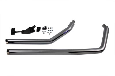 Exhaust Drag Pipe Set Slash Cut Style