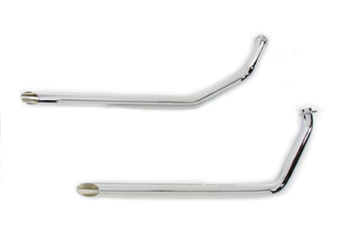 Exhaust Drag Pipe Set Tapered Ends - Click Image to Close