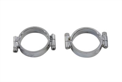 Chrome Allen Type Exhaust Clamp Set - Click Image to Close
