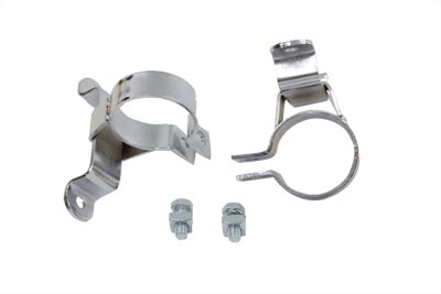 Fishtail Exhaust Clamp Set - Click Image to Close