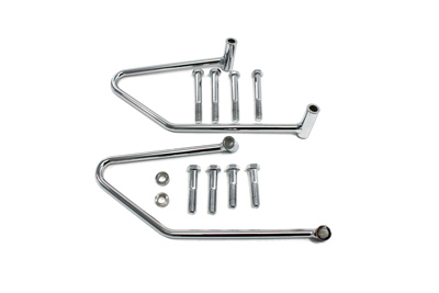 Saddlebag Support Set Chrome - Click Image to Close