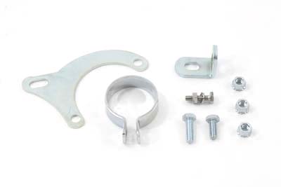 Exhaust Clamp and Bracket Set Chrome - Click Image to Close