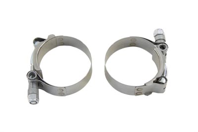 Stainless Steel Hex Nut Type Exhaust Clamp Set - Click Image to Close