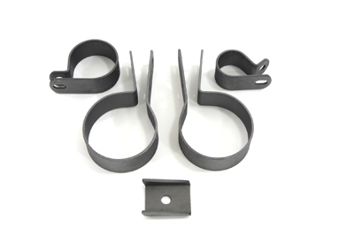 Exhaust Black Clamp Set - Click Image to Close
