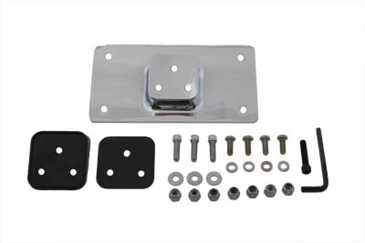 License Plate Frame Bracket Kit Chrome - Click Image to Close