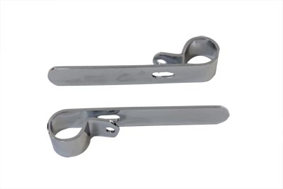 Chrome 1" Exhaust Pipe Clamp Set