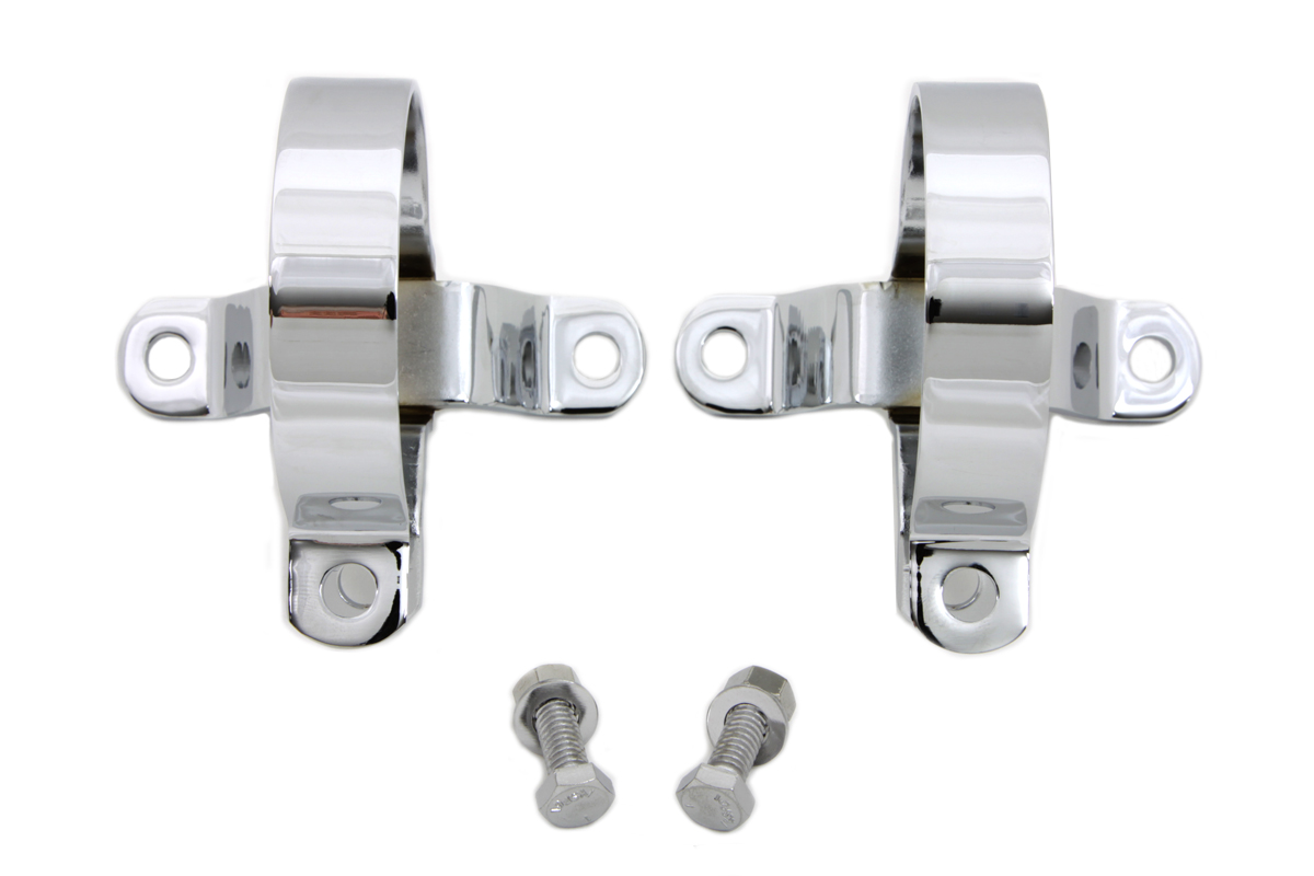 3" Muffler Body Clamp Set Chrome - Click Image to Close