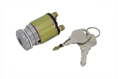 Chrome Ignition Key Switch - Click Image to Close