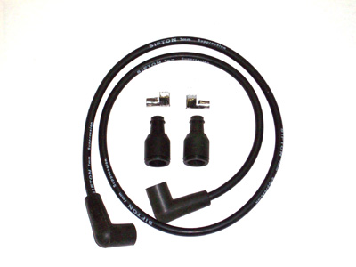 Universal Black 7mm Spark Plug Wire Kit - Click Image to Close