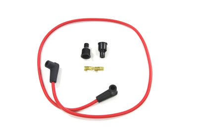 Red Copper Core 7mm Spark Plug Wire Kit - Click Image to Close