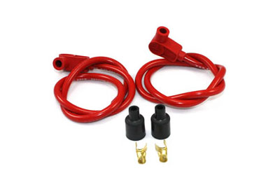 Universal Red 8mm Pro Spark Plug Kit - Click Image to Close