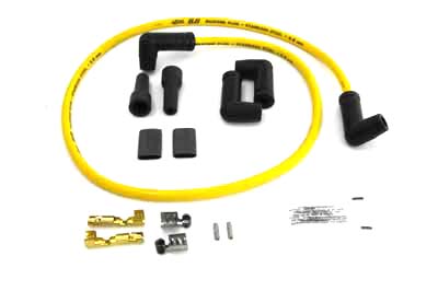 Accel Yellow 8.8mm Spark Plug Wire Kit - Click Image to Close