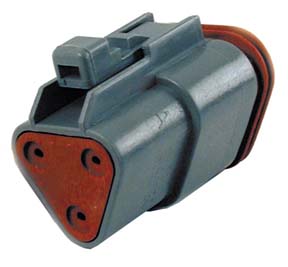 Deutsch Sealed 3 Wire Connector Component - Click Image to Close