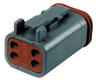 Deutsch Sealed 4 Wire Connector Component - Click Image to Close