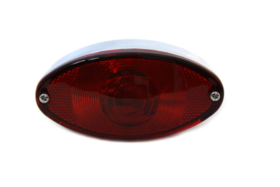 Chrome Tail Lamp Cateye Style - Click Image to Close