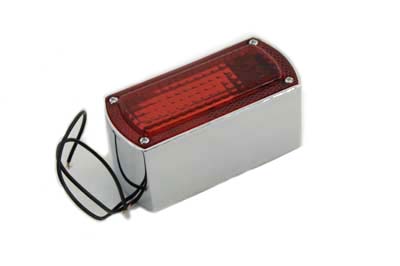 Chrome Die Cast Box Style Tail Lamp - Click Image to Close