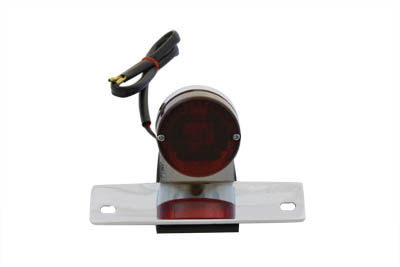 Chrome P-K Sport Tail Lamp with Red Lens - Click Image to Close