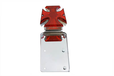 Chrome Vertical Maltese Style Tail Lamp - Click Image to Close
