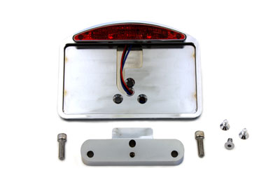 Chrome Tail Lamp and License Plate Holder Slice Style - Click Image to Close