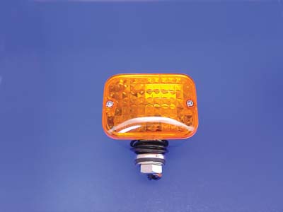 Chrome Tour Marker Lamp Set with Amber Lens - Click Image to Close