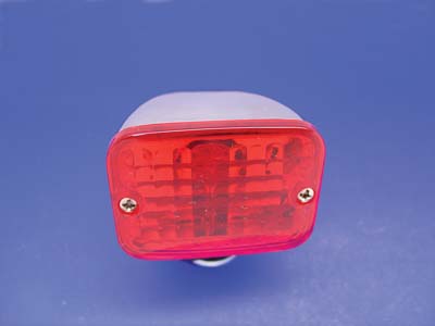 Chrome Tour Marker Lamp Set with Red Lens - Click Image to Close