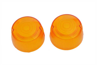 Turn Signal Lens Set Stock Style Amber - Click Image to Close