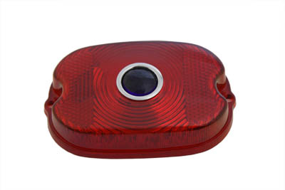 Tail Lamp Blue Dot Red Plastic Lens - Click Image to Close