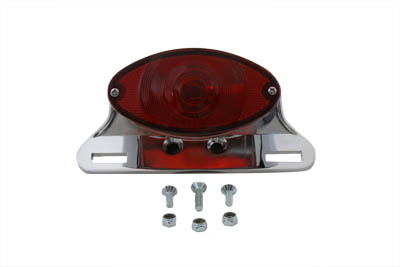 Chrome Cateye Tail Lamp Assembly - Click Image to Close