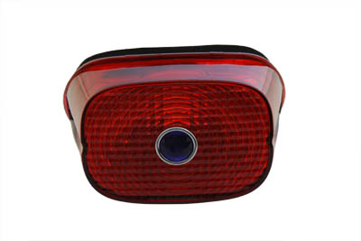 Tail Lamp Lens Red with Blue Dot