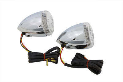 LED Turn Signal Lamp Torpedo Style Front - Click Image to Close