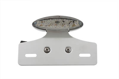 Chrome Mini LED Cateye Tail Lamp Clear Lens - Click Image to Close