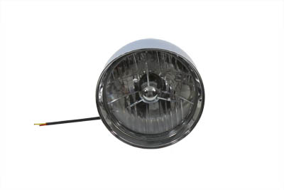 Billet 7" Round Tri-Bar Style Bullet Headlamp - Click Image to Close