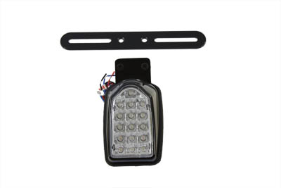 Black Mini Tombstone Tail Lamp with Bracket - Click Image to Close