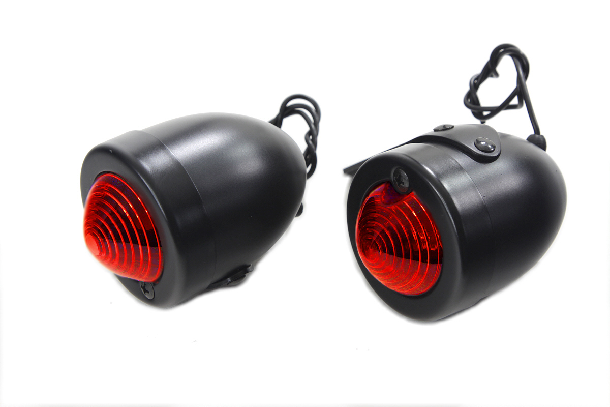 Black Replica Red Bullet Marker Lamp Set - Click Image to Close